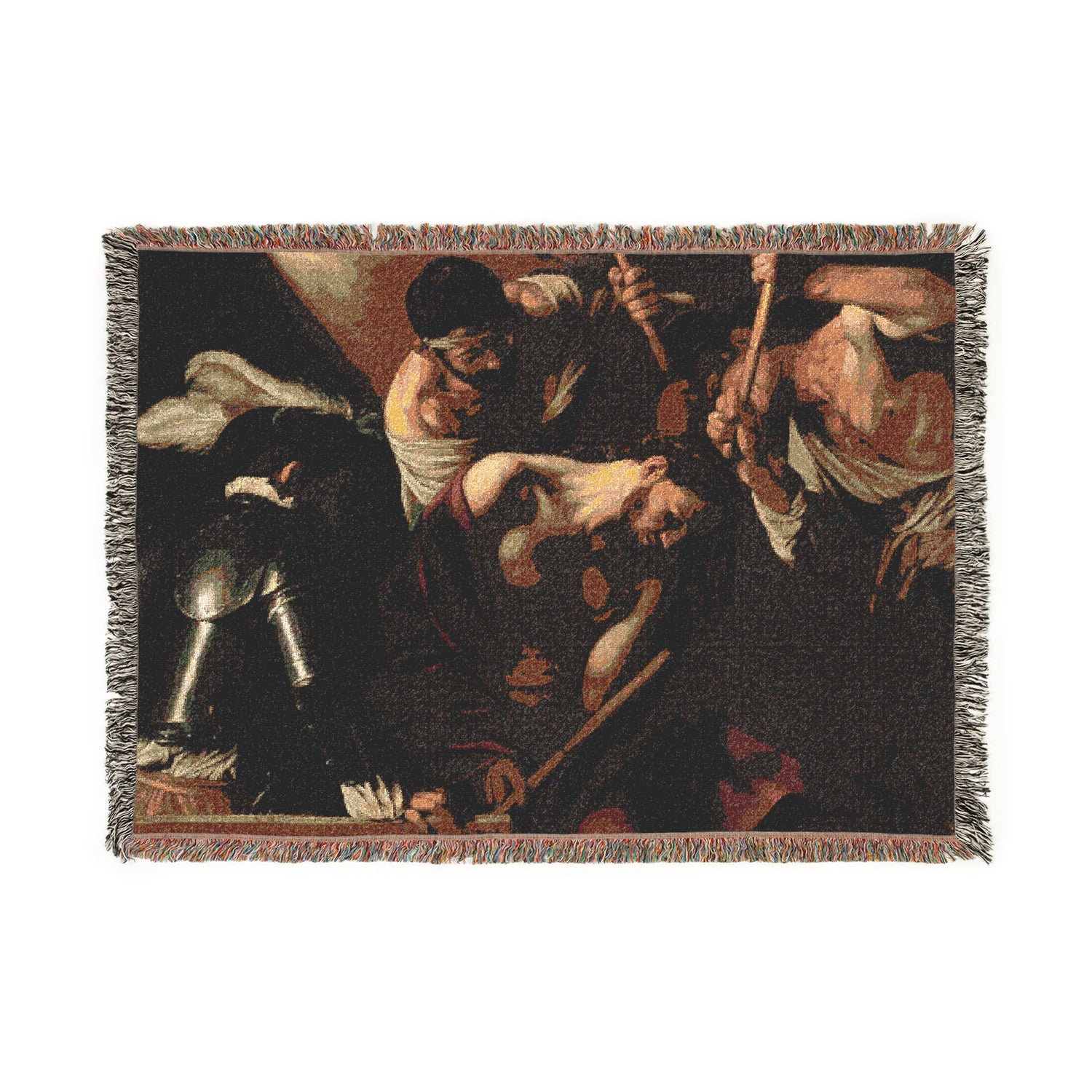The Crowning with Thorns - Caravaggio Tapestry Blanket