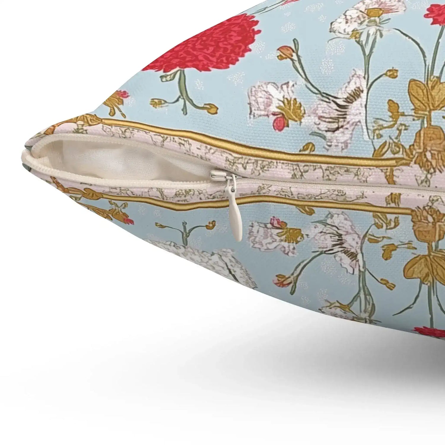 Cottage Garden Medallion Throw Pillow