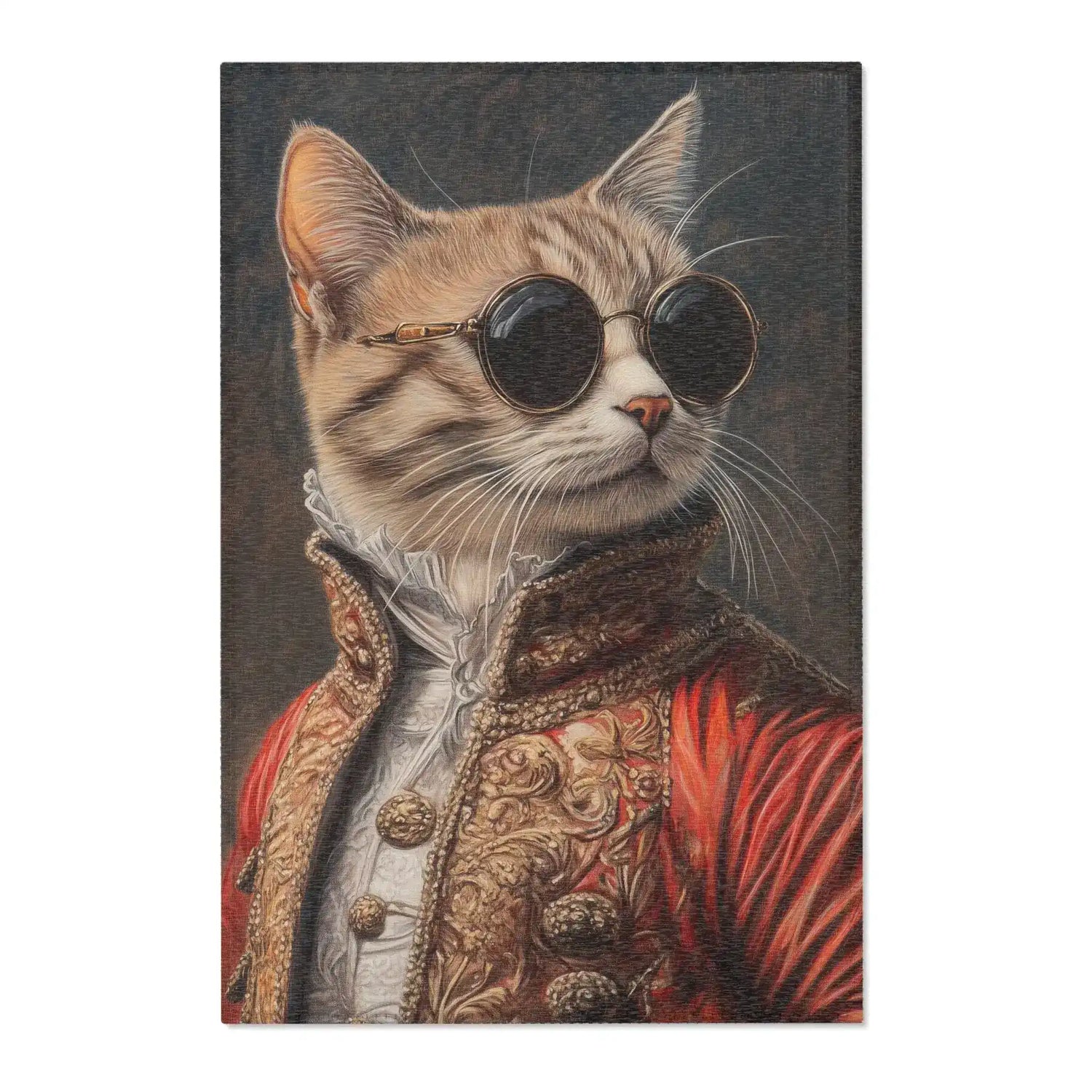 Renaissance Cat in Couture - Luxury Accent Rug