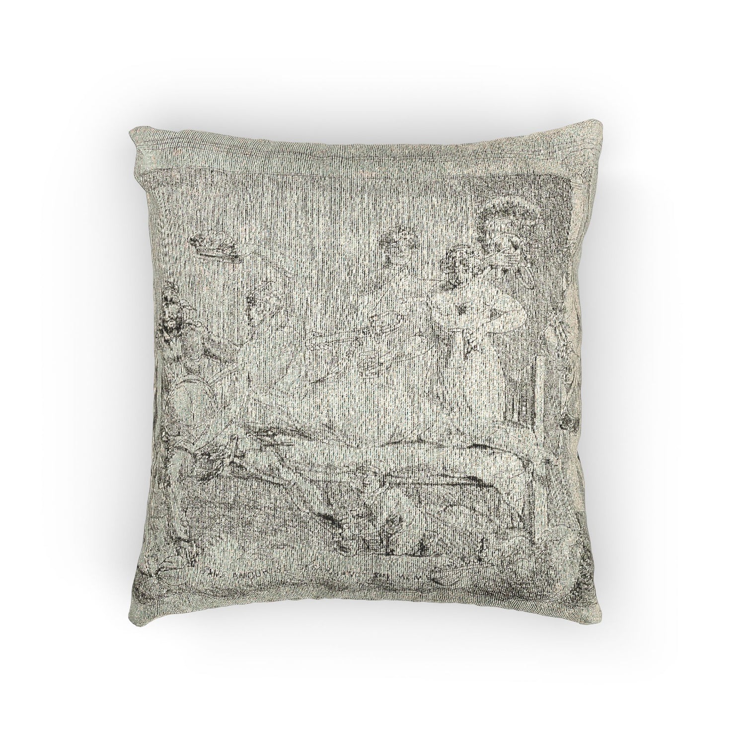 Jacques Louis David - Loveless Disarming Himself | Woven Pillow
