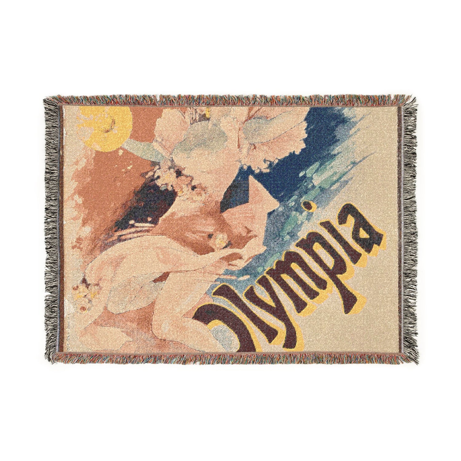 Olympia Montagnes Russes - Jules Chéret Tapestry Blanket