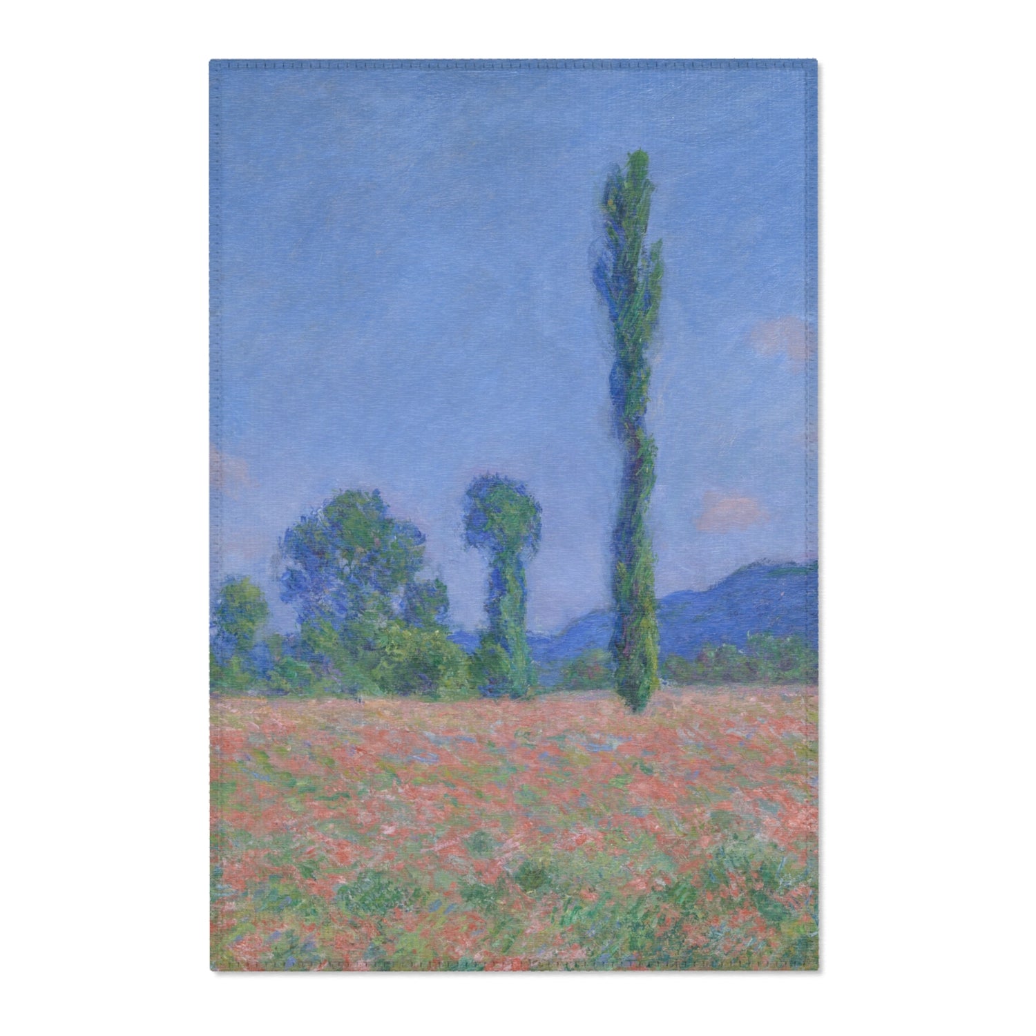 Poppy Field - Claude Monet Area Rug
