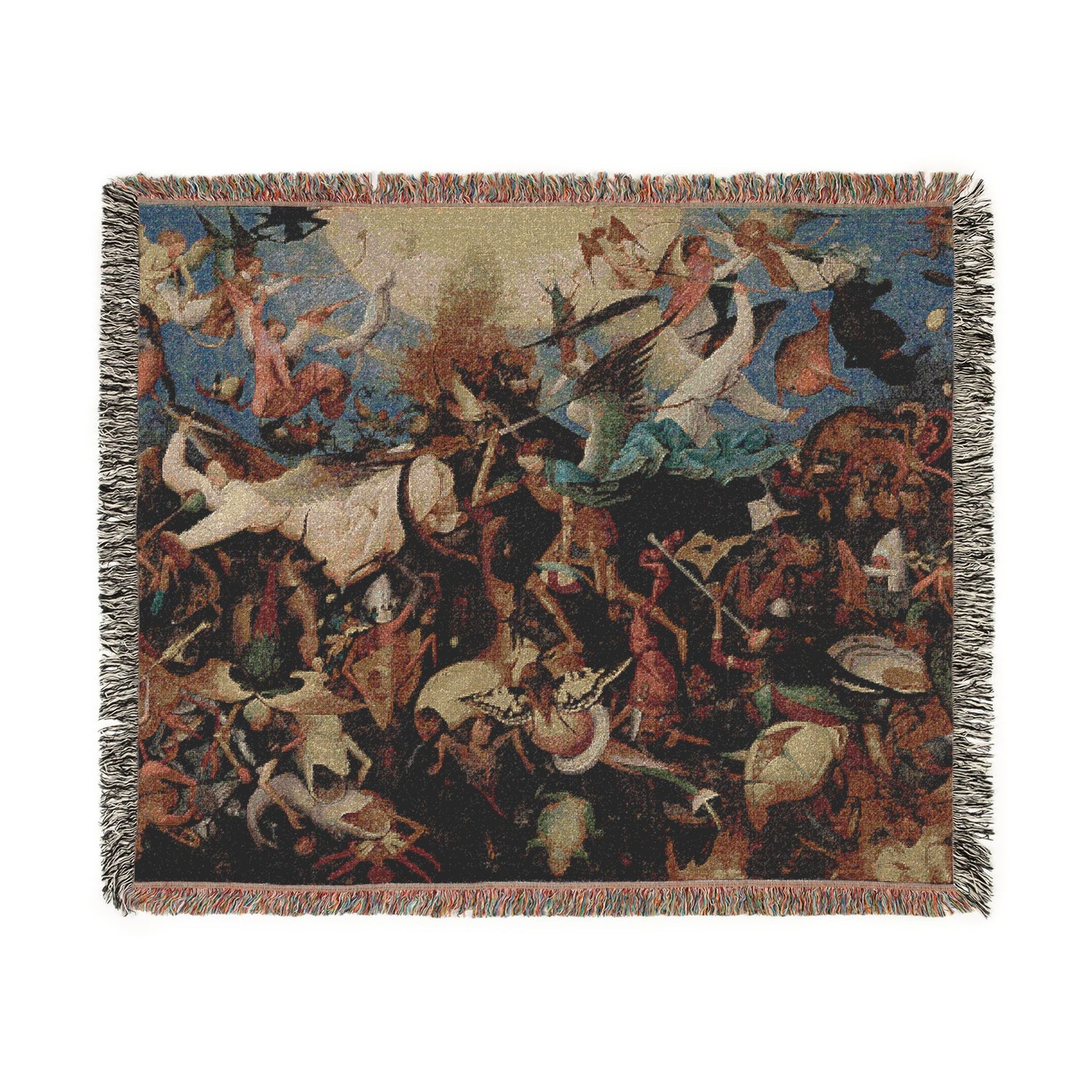 The Fall of the Rebel Angels - Pieter Bruegel the Elder Tapestry Blanket