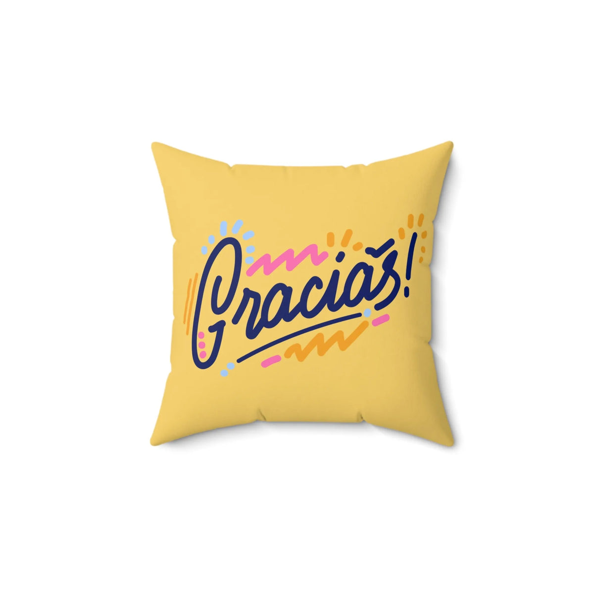 Golden Grace Square Pillow