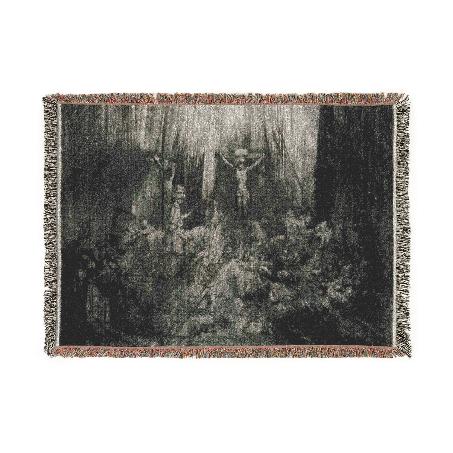 The Three Crosses - Rembrandt van Rijn Tapestry Blanket