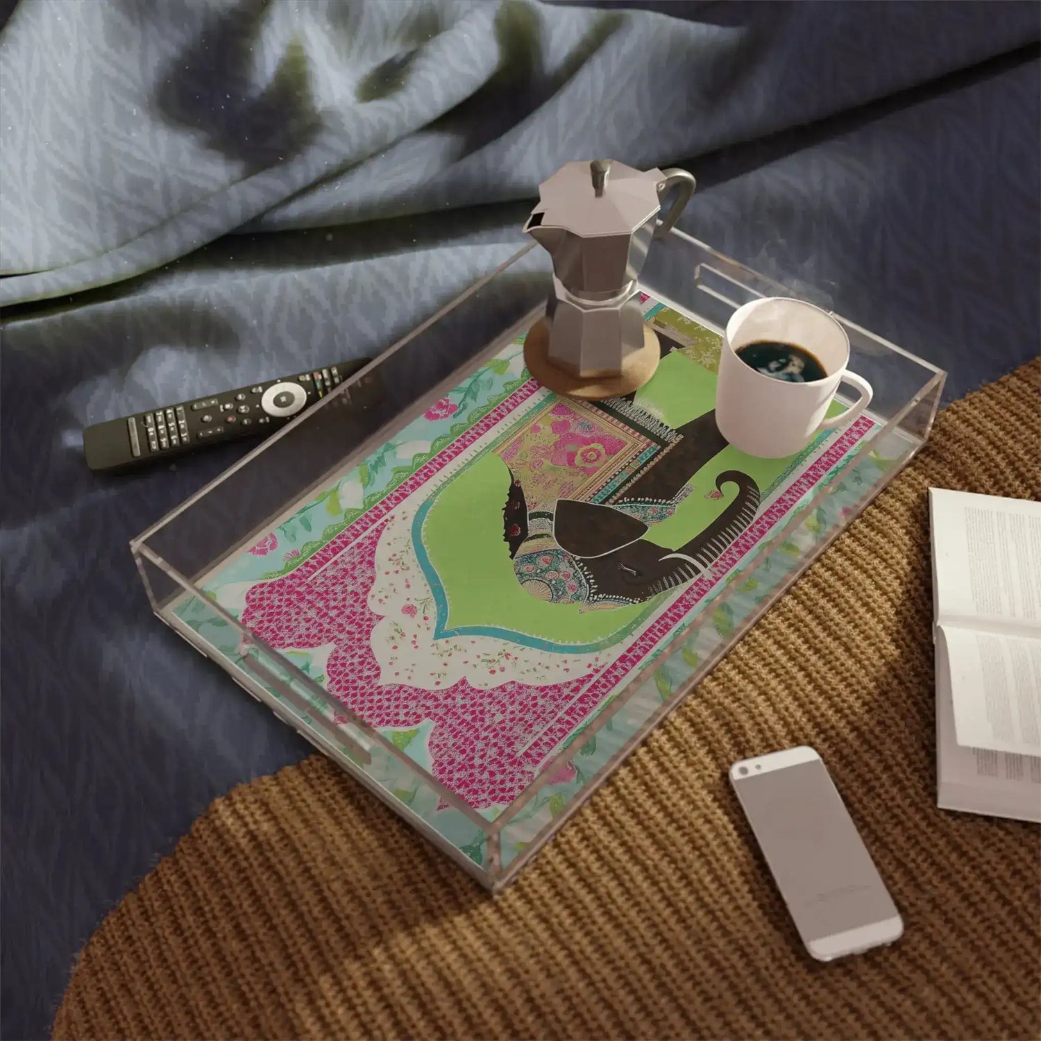 Regal Elephant Garden Serving Tray