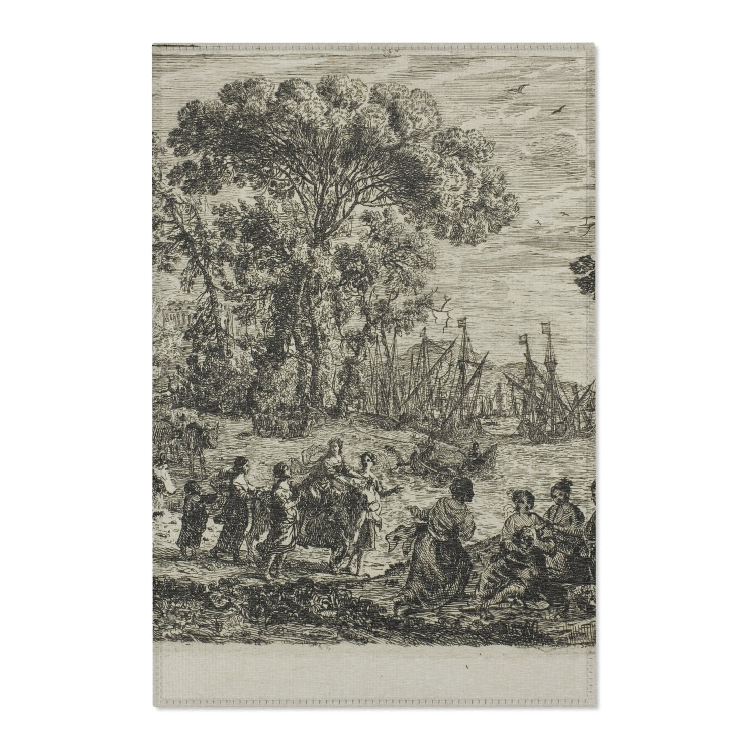 The Rape of Europa - Claude Lorrain Area Rug