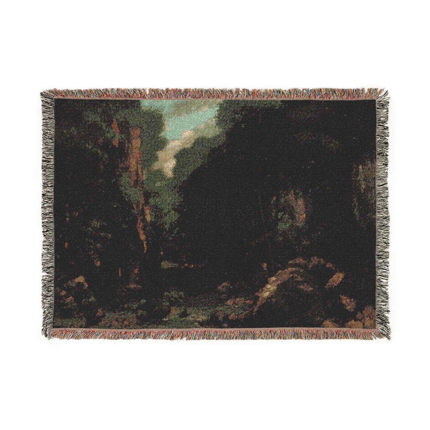 The Valley of Les Puits-Noir - Gustave Courbet Tapestry Blanket