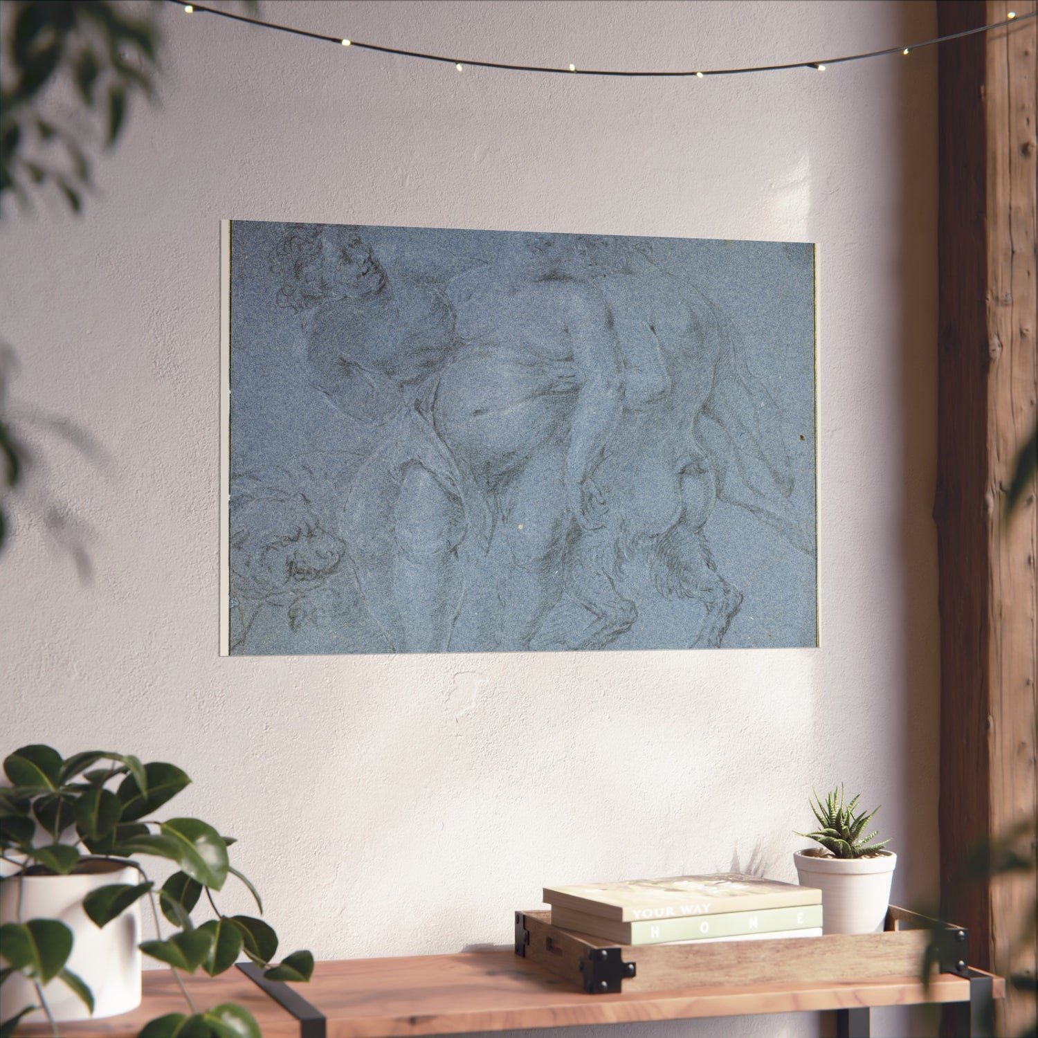 Silenus Supported by Two Satyrs - Peter Paul Rubens Fine Art Poster