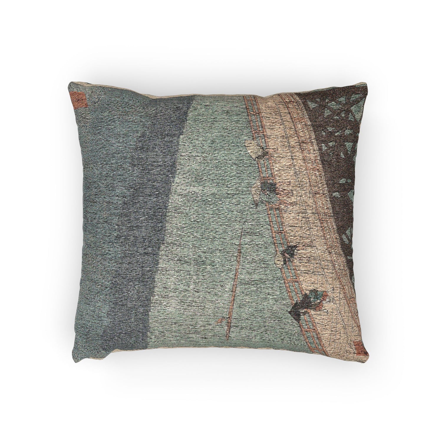 Sudden Shower over Shin Ohashi Bridge - Utagawa Hiroshige Pillow