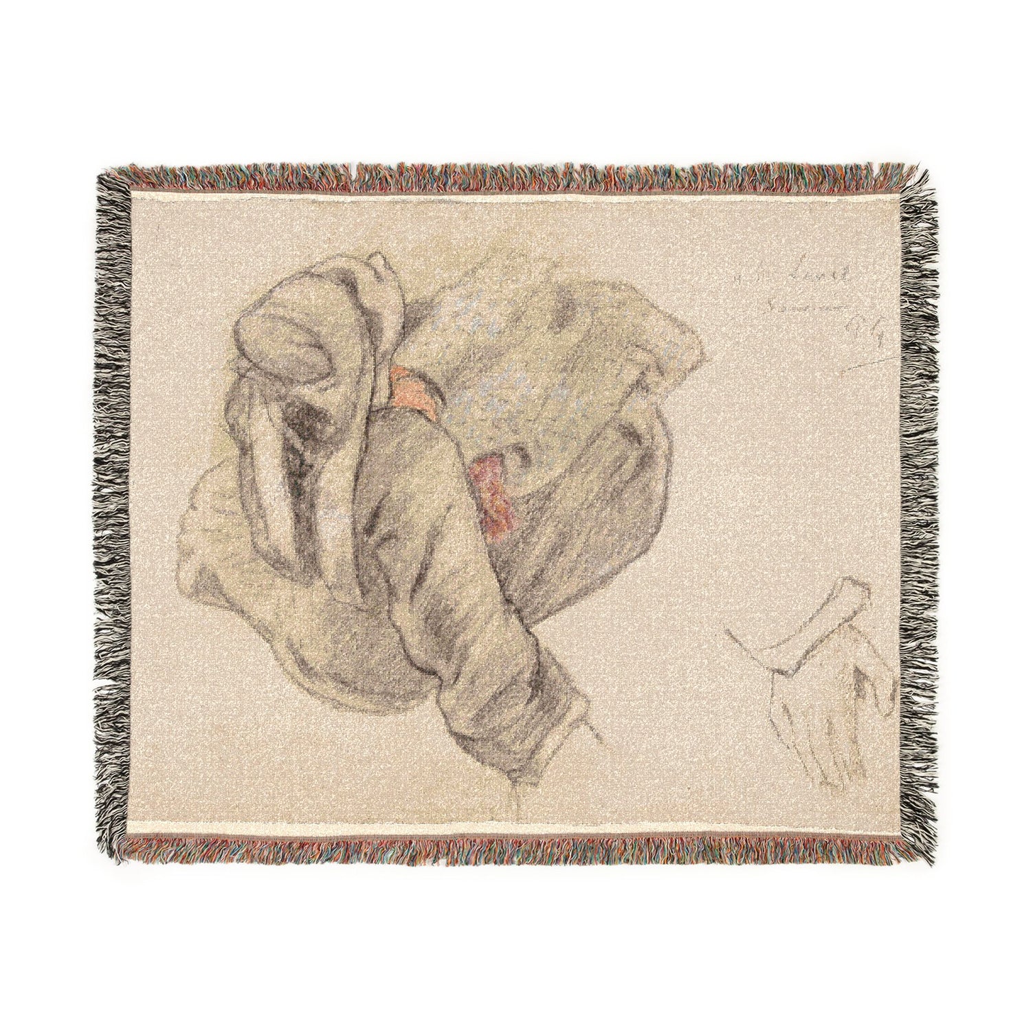Seated Breton Woman - Paul Gauguin Tapestry Blanket
