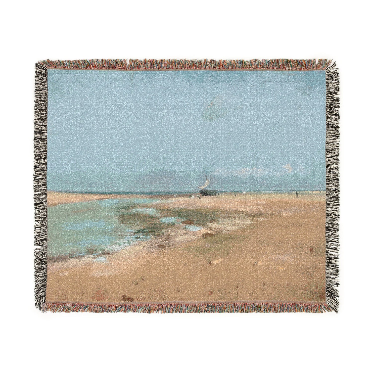 Beach at Low Tide - Hilaire Germain Edgar Degas Tapestry Blanket