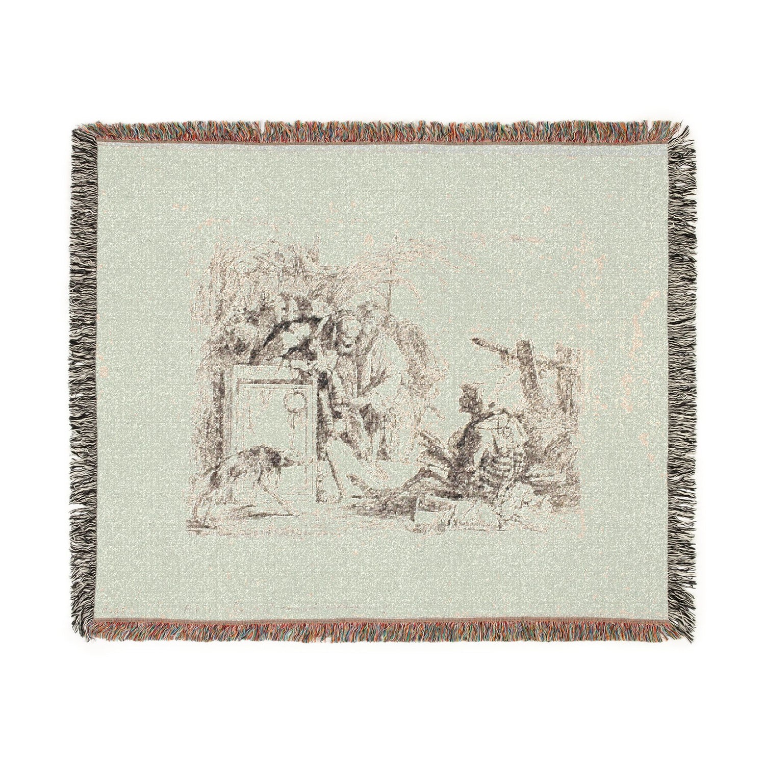 Death Giving Audience - Giovanni Battista Tiepolo Tapestry Blanket