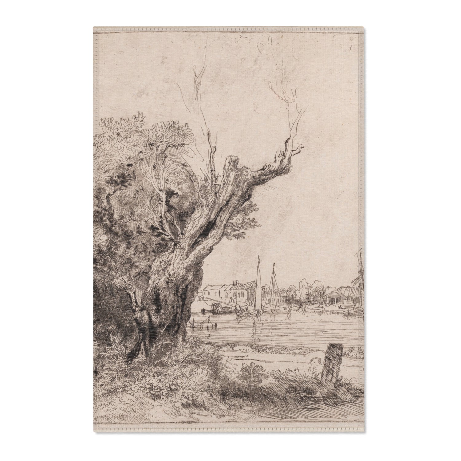 The Omval - Rembrandt van Rijn Area Rug