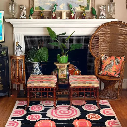 Orbit Bloom Hand Tufted Rug