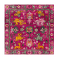Introducing our captivating "Ethnic Harmony Tapestry Wool Hand Knotted Area Rug", where every thread tells a story of timeless allure and cultural vibrancy. A mesmerizing bossy pink canvas unfolds, adorned with vibrant ethnic florals dancing along the borders, breathing life into your space.