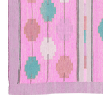 Fez Flair Dhurrie Cotton Rug - Pink