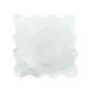 White Scallop 100% Linen Square Placemat