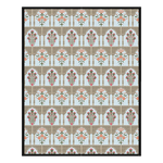 Floral Gates Hand Tufted Rug - Black Border