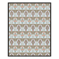 Floral Gates Hand Tufted Rug - Black Border