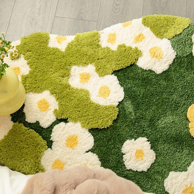 3D Garden Bloom Bath Rug