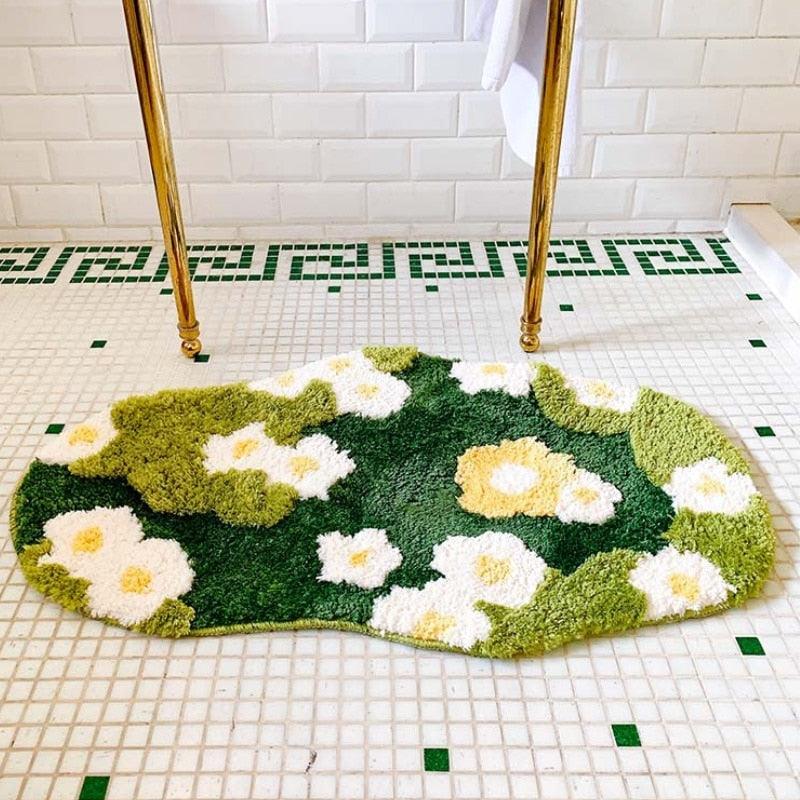 3D Garden Bloom Bath Rug 19.68 x 31.49" 50 x 80 CM