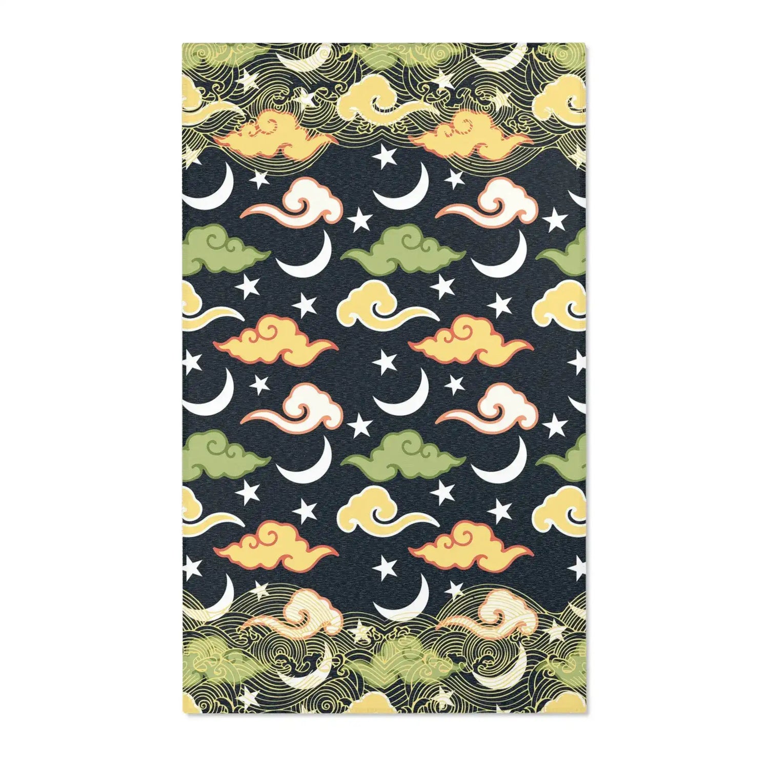 Dreamy Celestial Waves Accent Rug