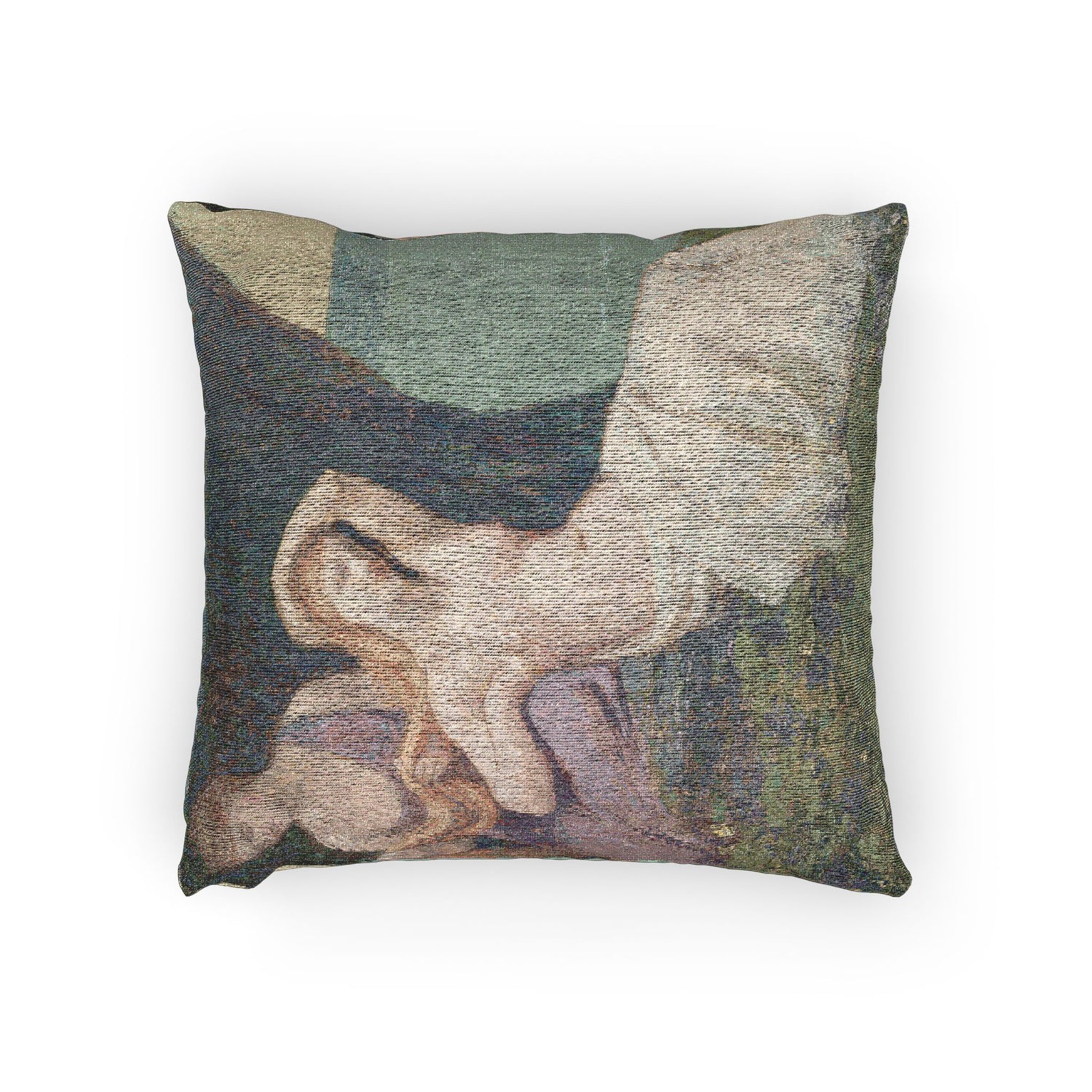 Pierre Puvis de Chavannes - In the Heather | Woven Pillow