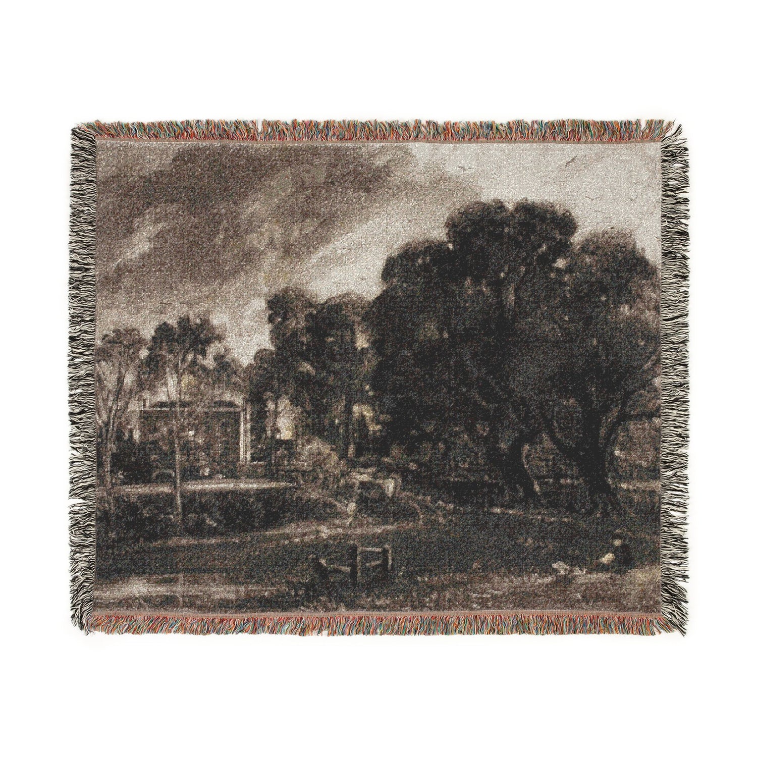 Frontispiece to Mr. Constable's English Landscape - David Lucas Tapestry Blanket