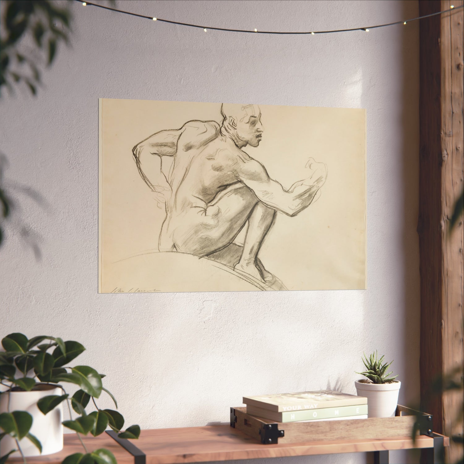 Seated Male Nude - John Singer Sargent Fine Art Poster