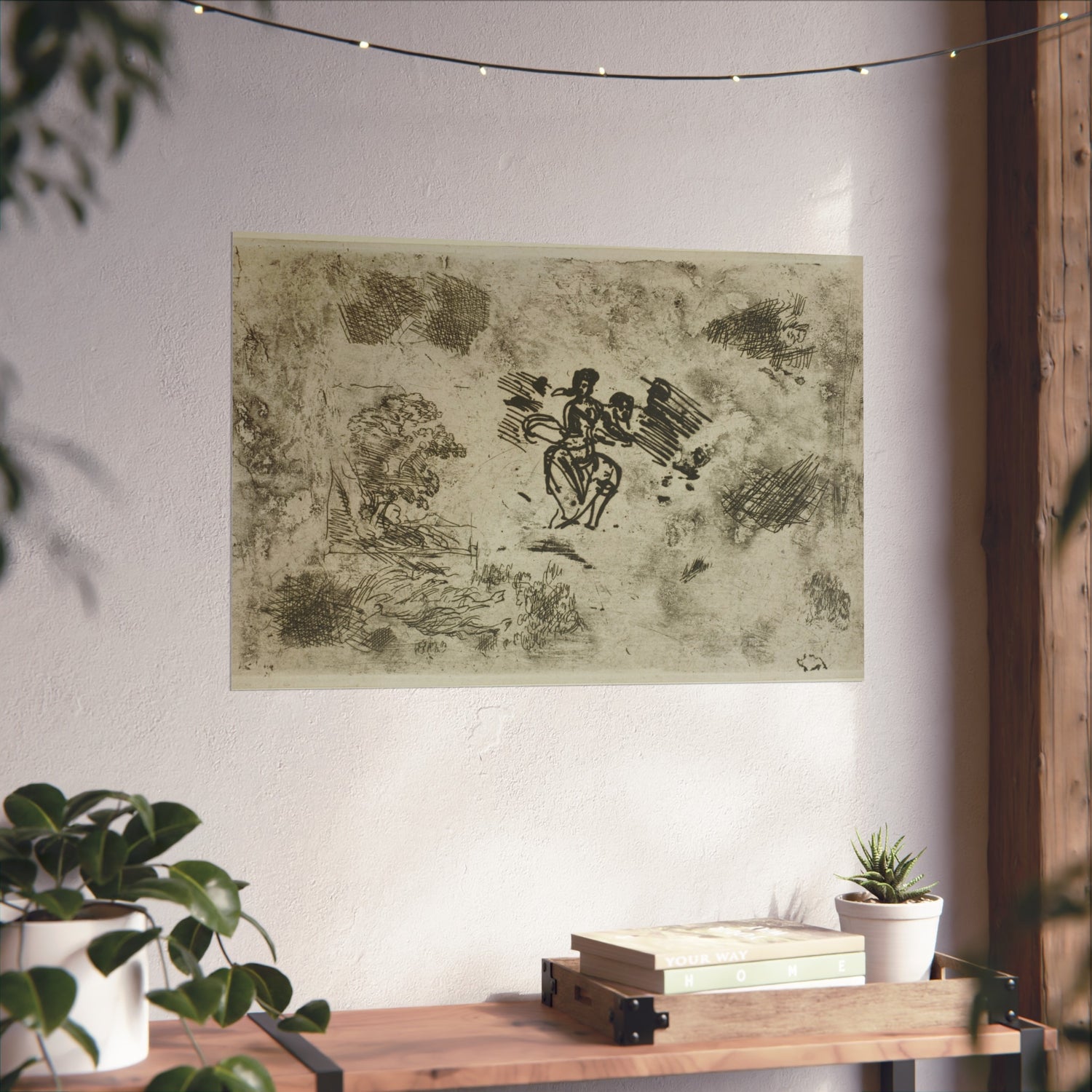 Seated Woman and Other Sketches - Claude Lorrain Fine Art Poster