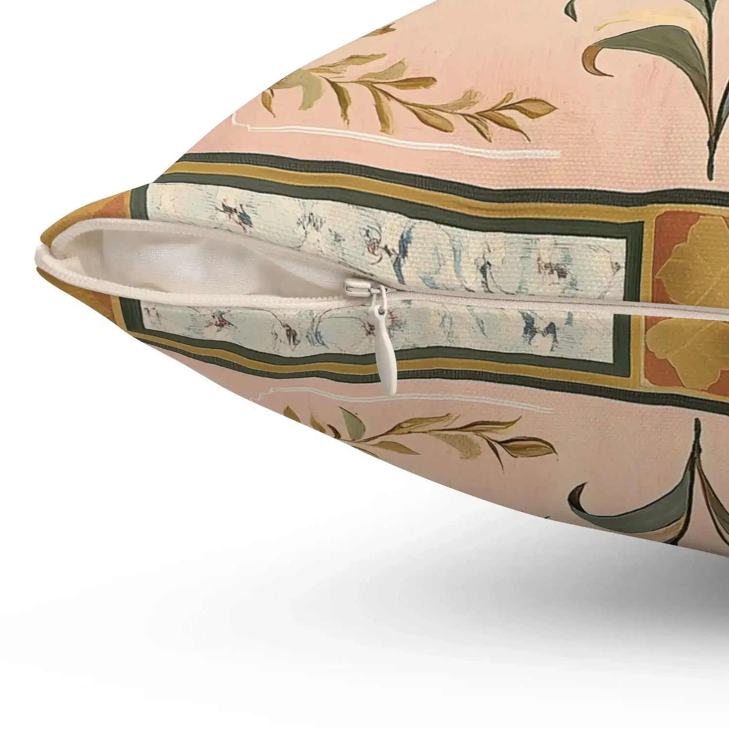 Ornamental Dove Cameo Throw Pillow