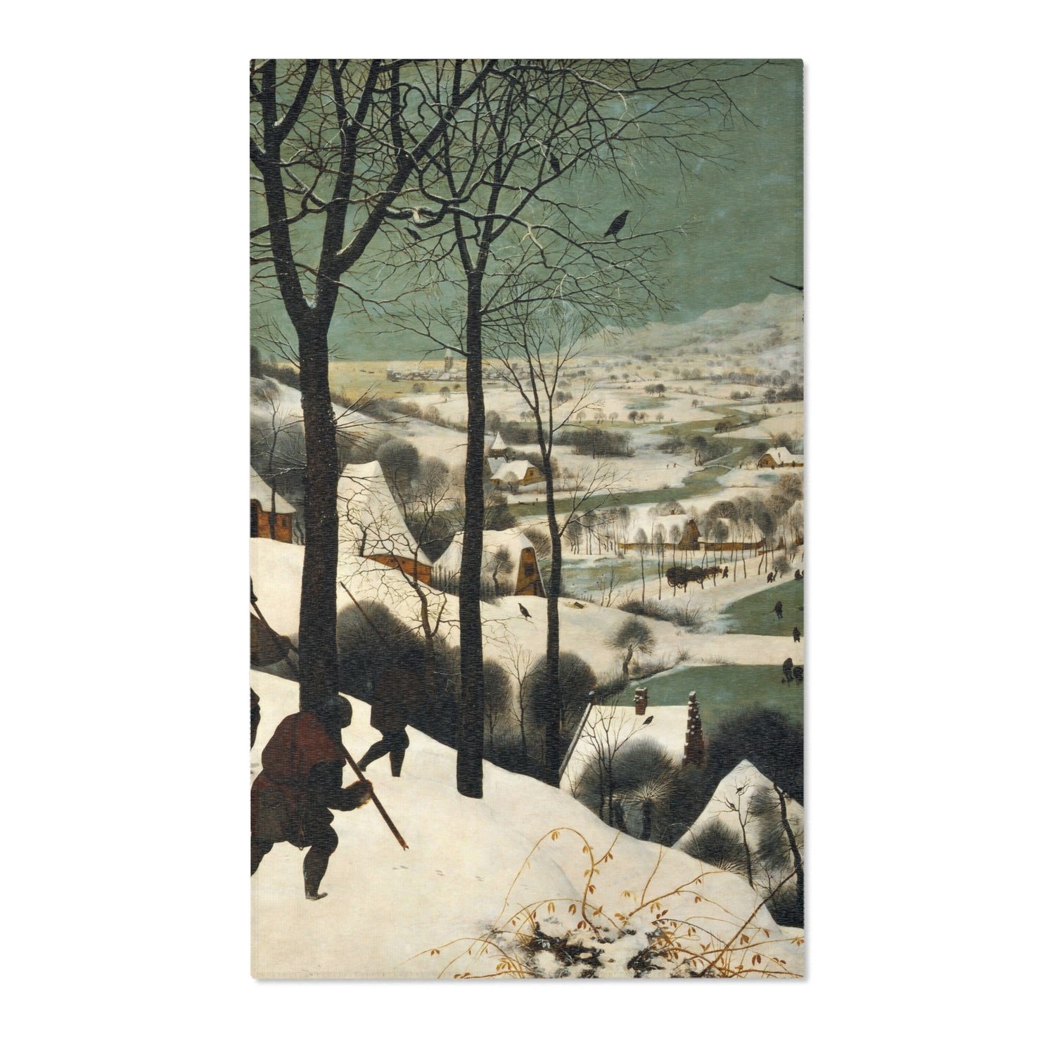Hunters in the Snow - Pieter Bruegel the Elder Area Rug