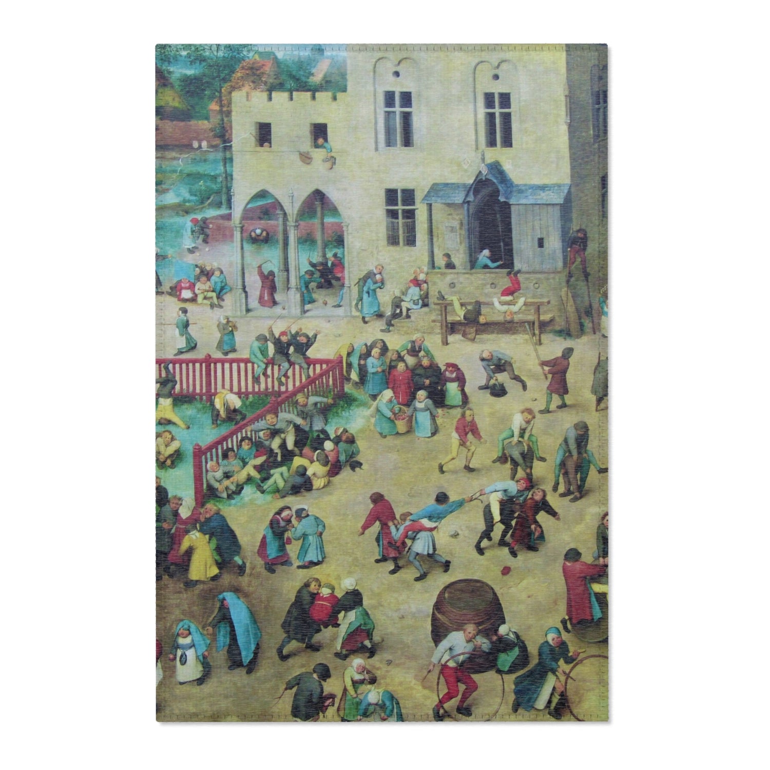 Children's Games - Pieter Bruegel the Elder Area Rug