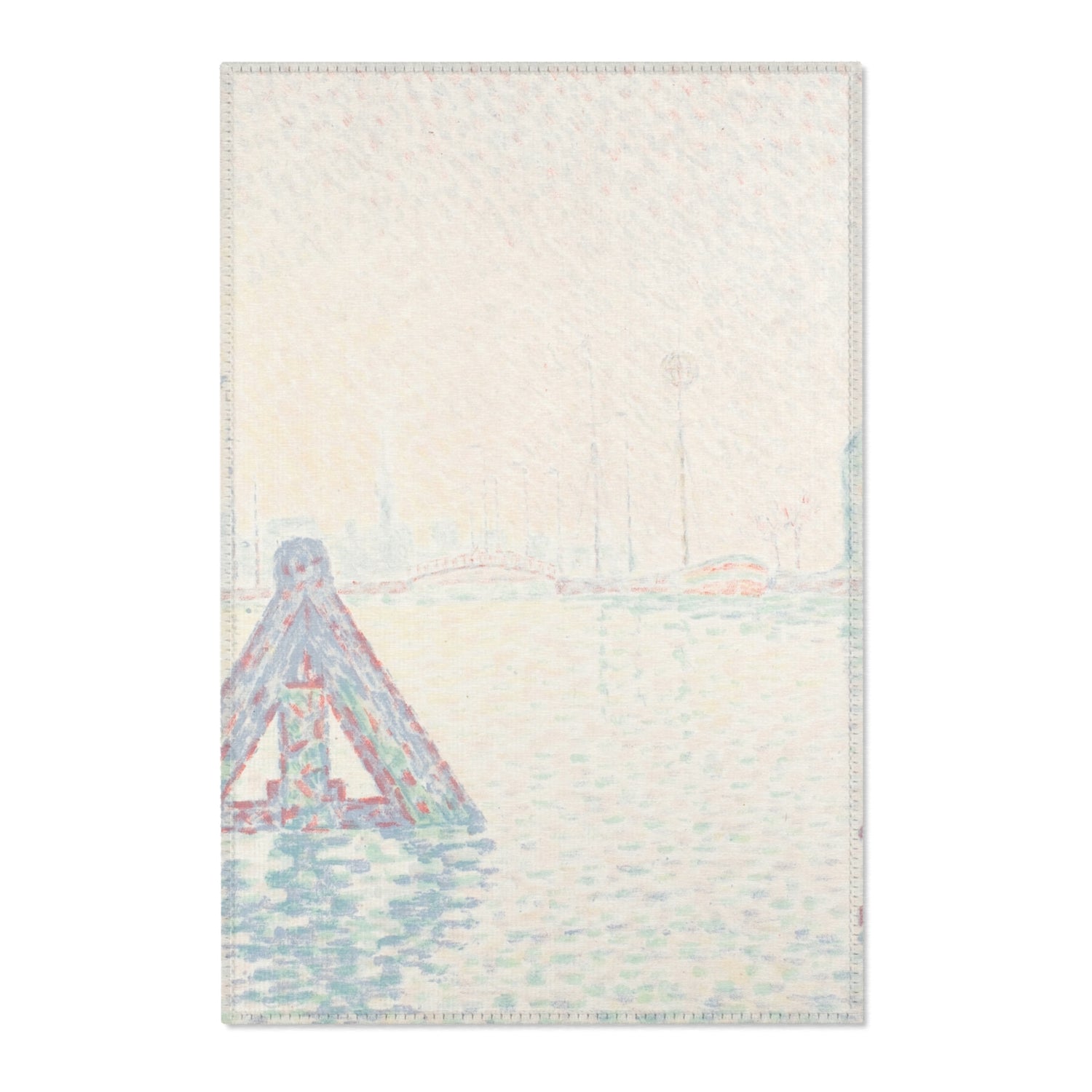 In Holland—The Buoy - Paul Signac Area Rug