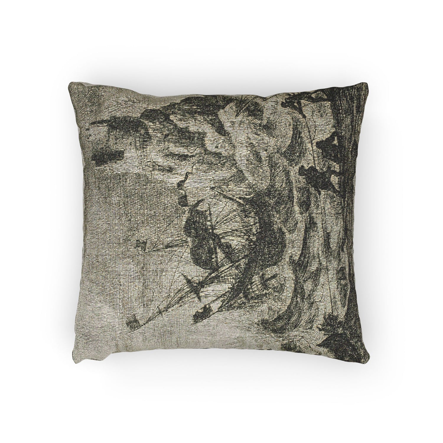 Claude Lorrain - The Shipwreck | Woven Pillow