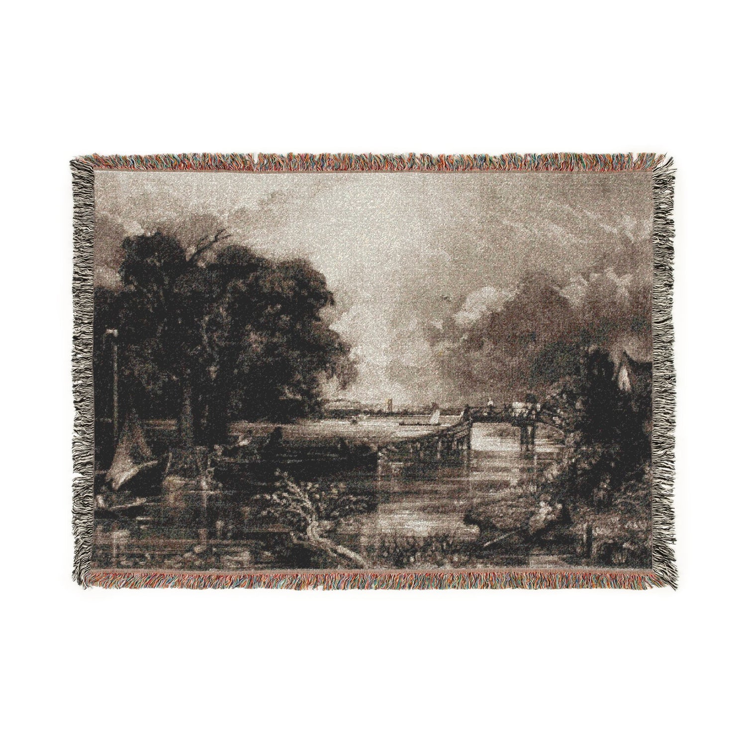 River Stour, Suffolk - David Lucas Tapestry Blanket