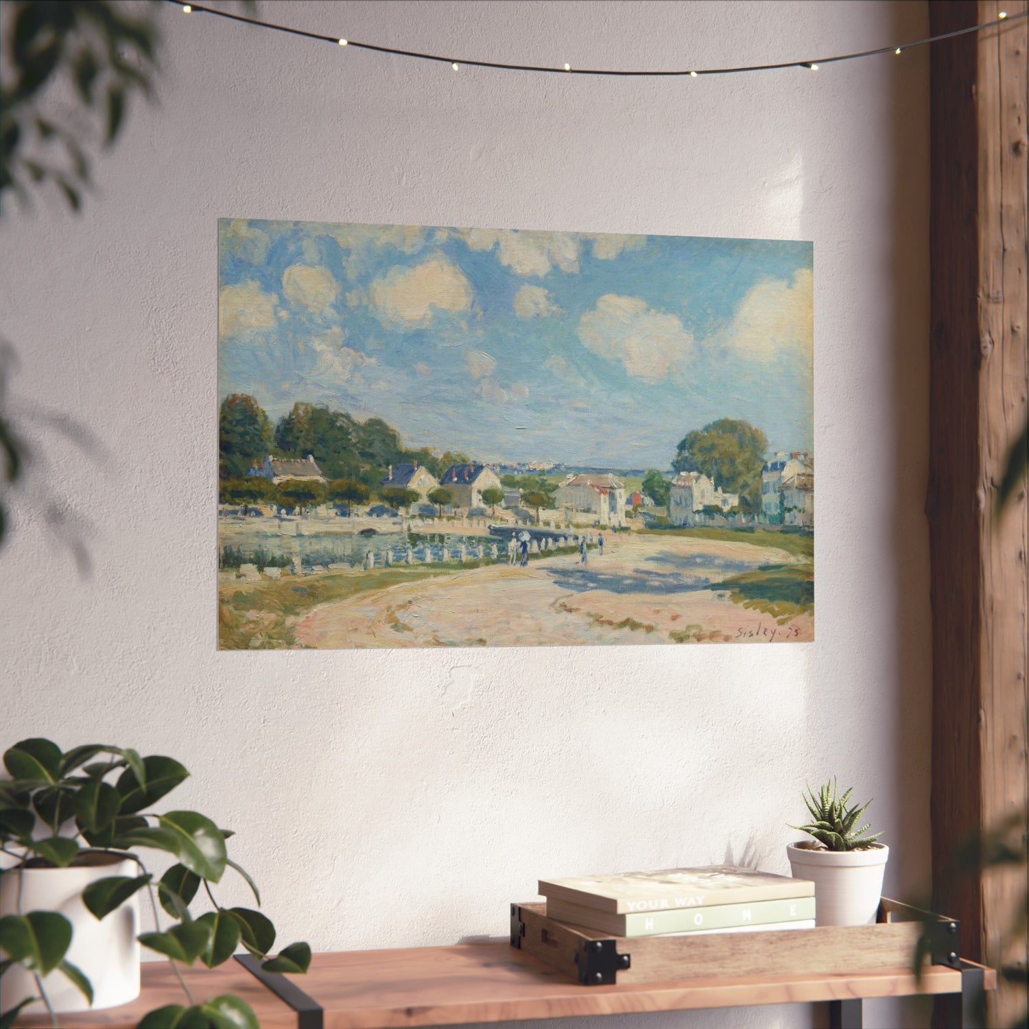 Watering Place at Marly - Alfred Sisley Fine Art Poster