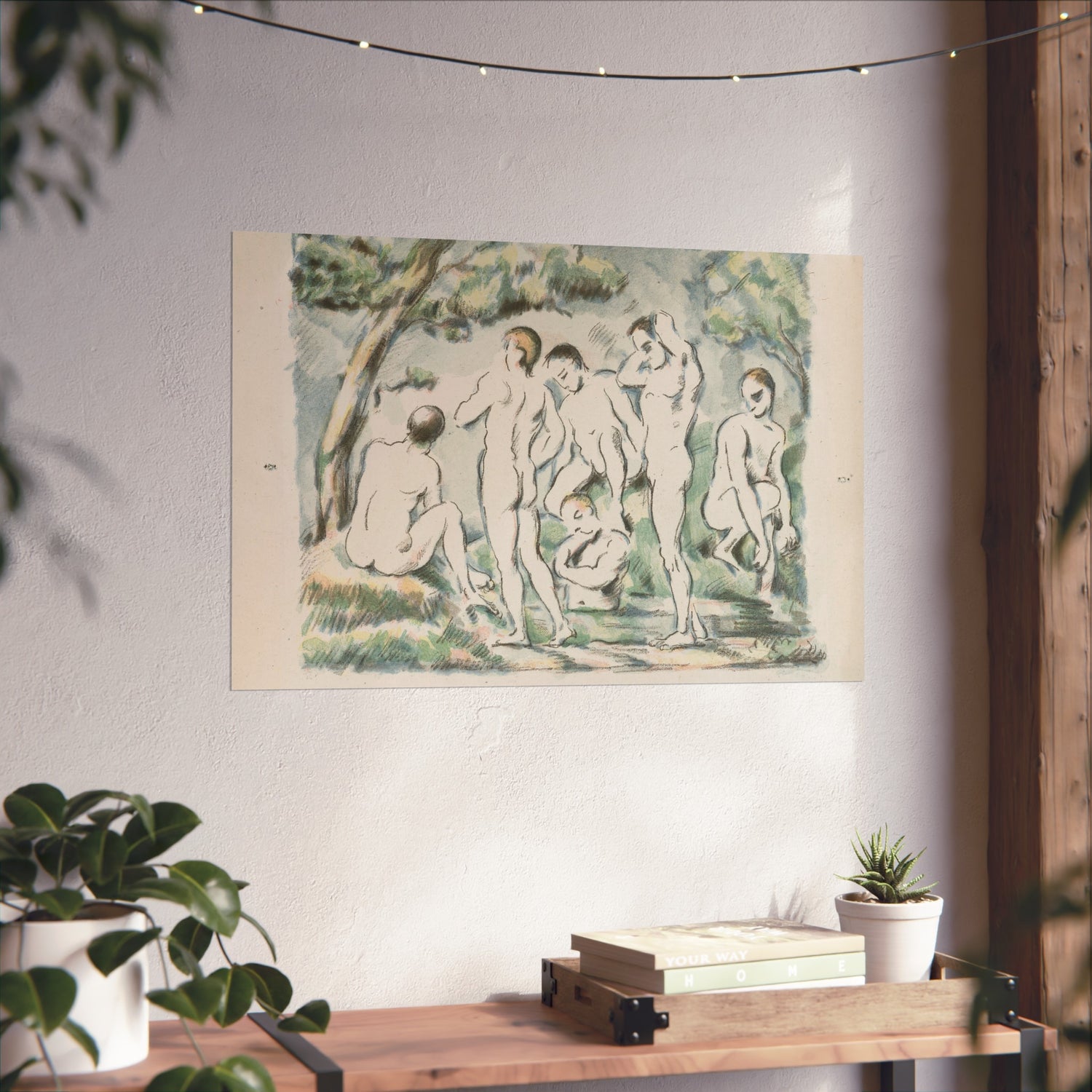 Small Bathers - Paul Cezanne Fine Art Poster