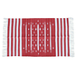 Enhance your space with the classic allure of the "Handwoven Red and White Stripe Traditional Cotton Rug with Fringes." Its timeless stripe pattern in red and white exudes elegance and sophistication, while the fringes add a charming accent. Handcrafted with care, this rug brings both style and comfort to any room in your home.