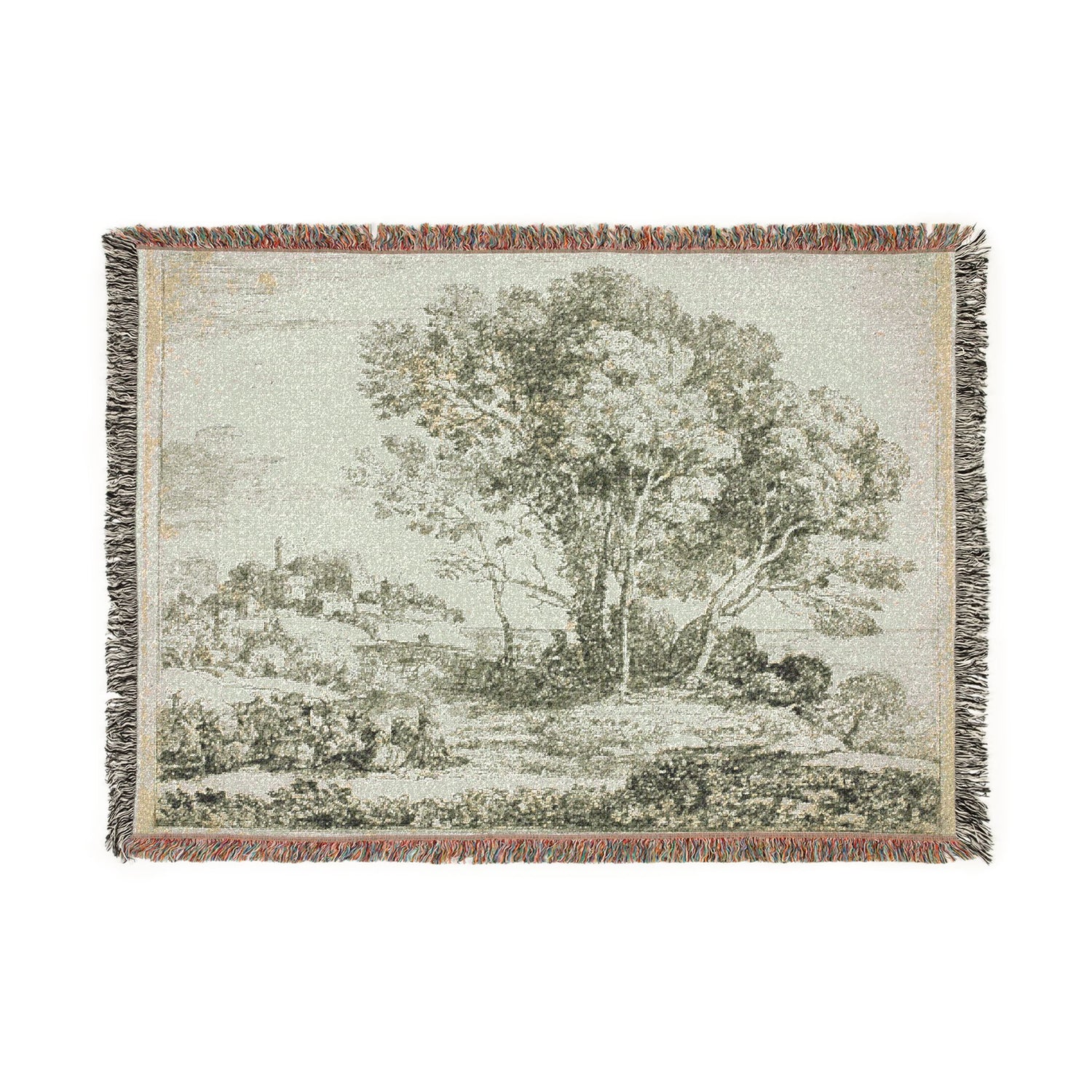 The Goatherd - Claude Lorrain Tapestry Blanket