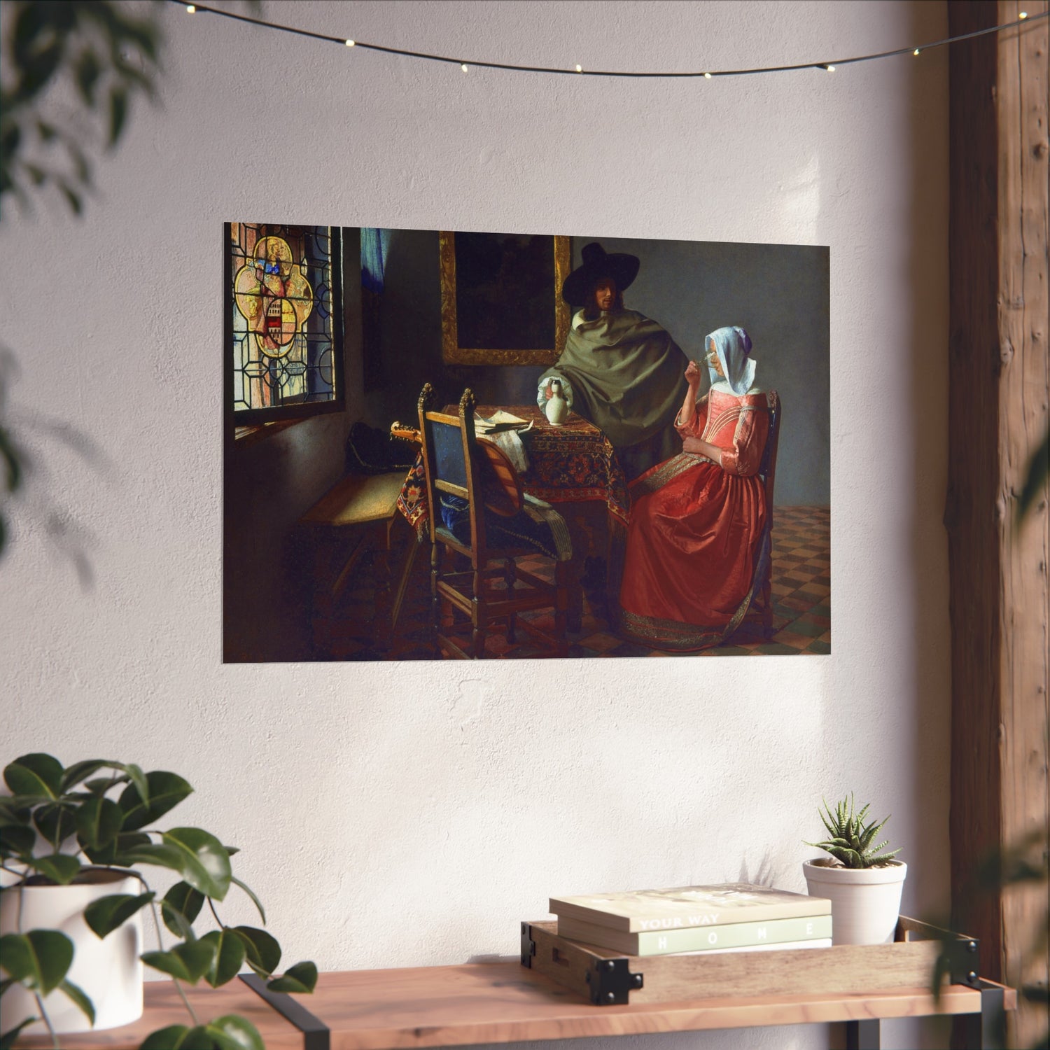 The Glass of Wine - Johannes Vermeer Fine Art Poster