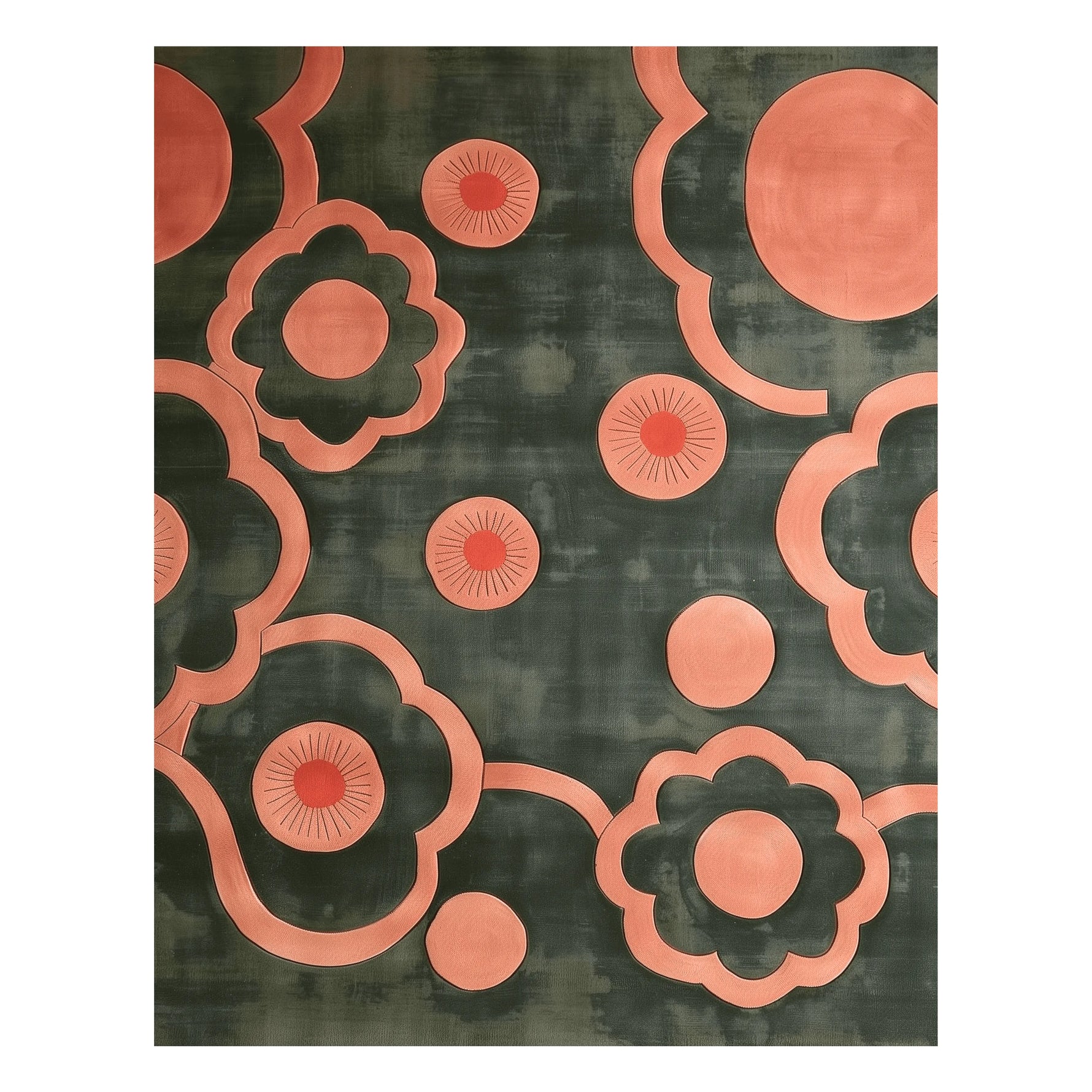 Peachy Perception Hand Tufted Rug