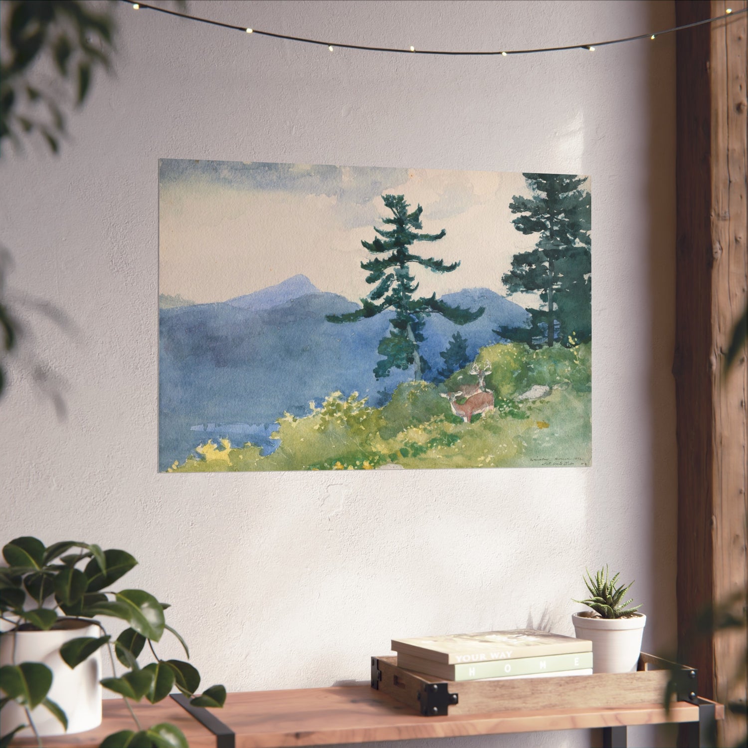 North Woods Club, Adirondacks - Winslow Homer Fine Art Poster