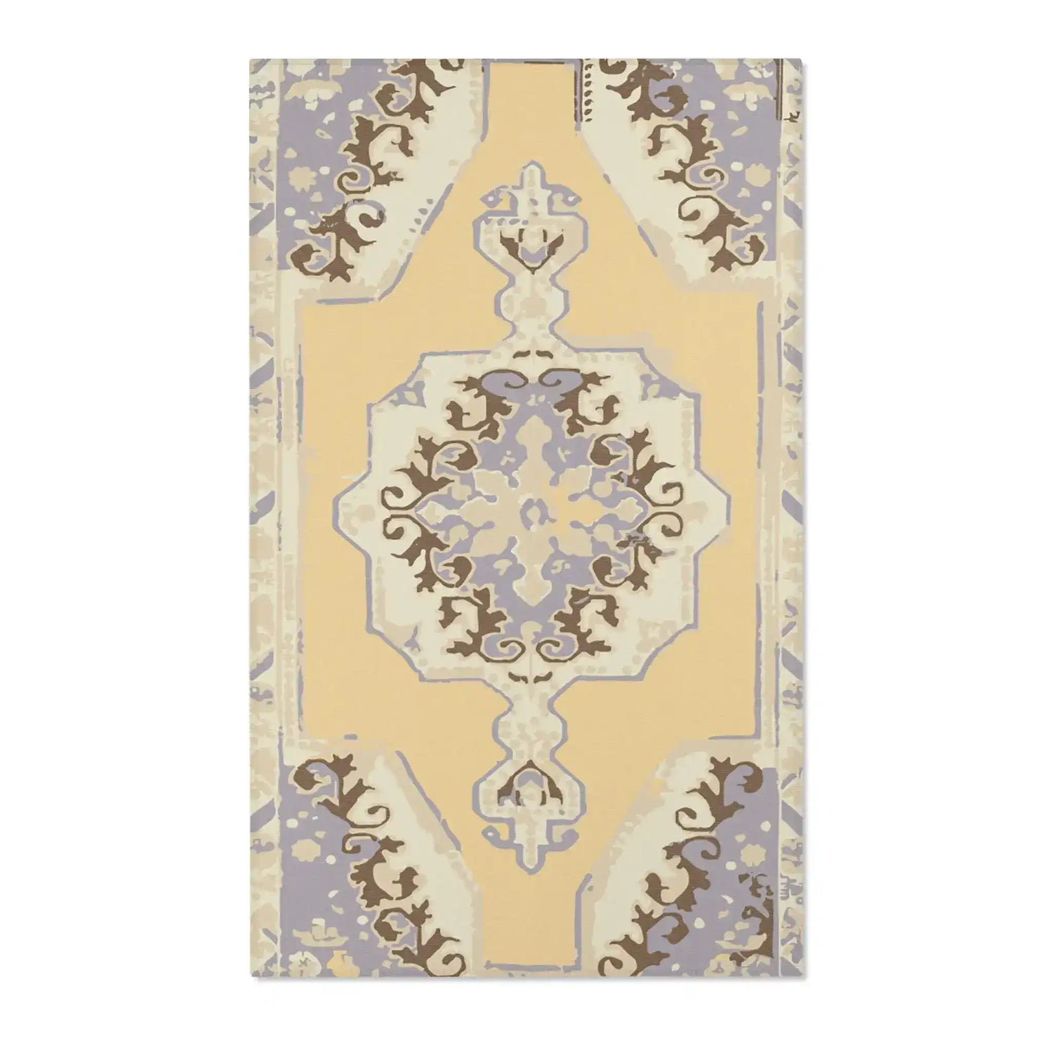 Vintage Medallion Beige and Taupe Accent Rug