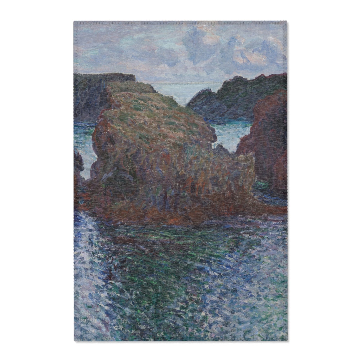 Rocks at Port-Goulphar, Belle-Île - Claude Monet Area Rug