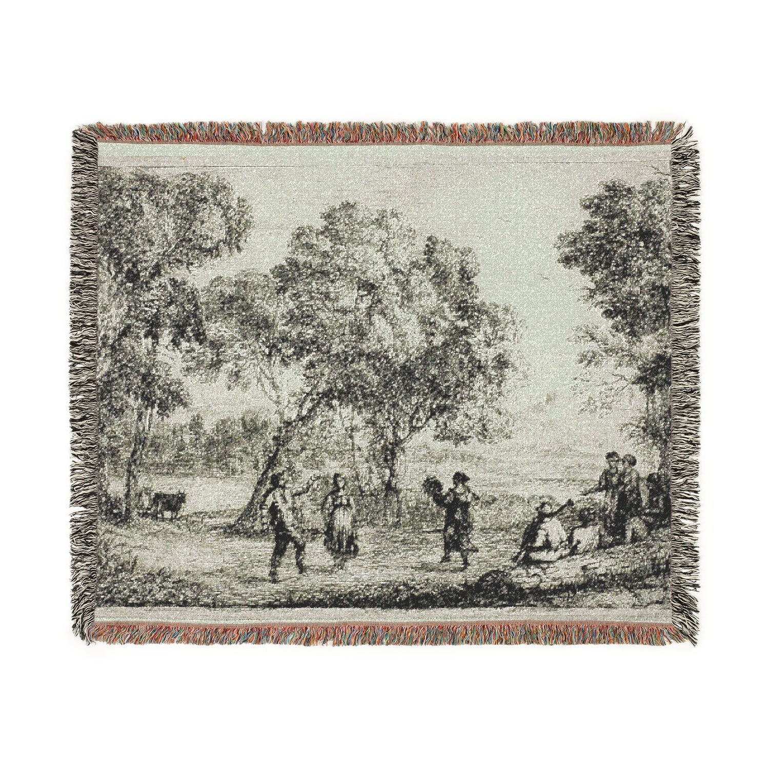 The Country Dance - Claude Lorrain Tapestry Blanket