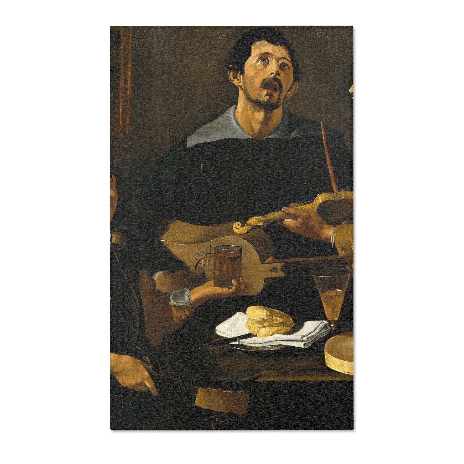 The Three Musicians - Diego Velázquez Area Rug