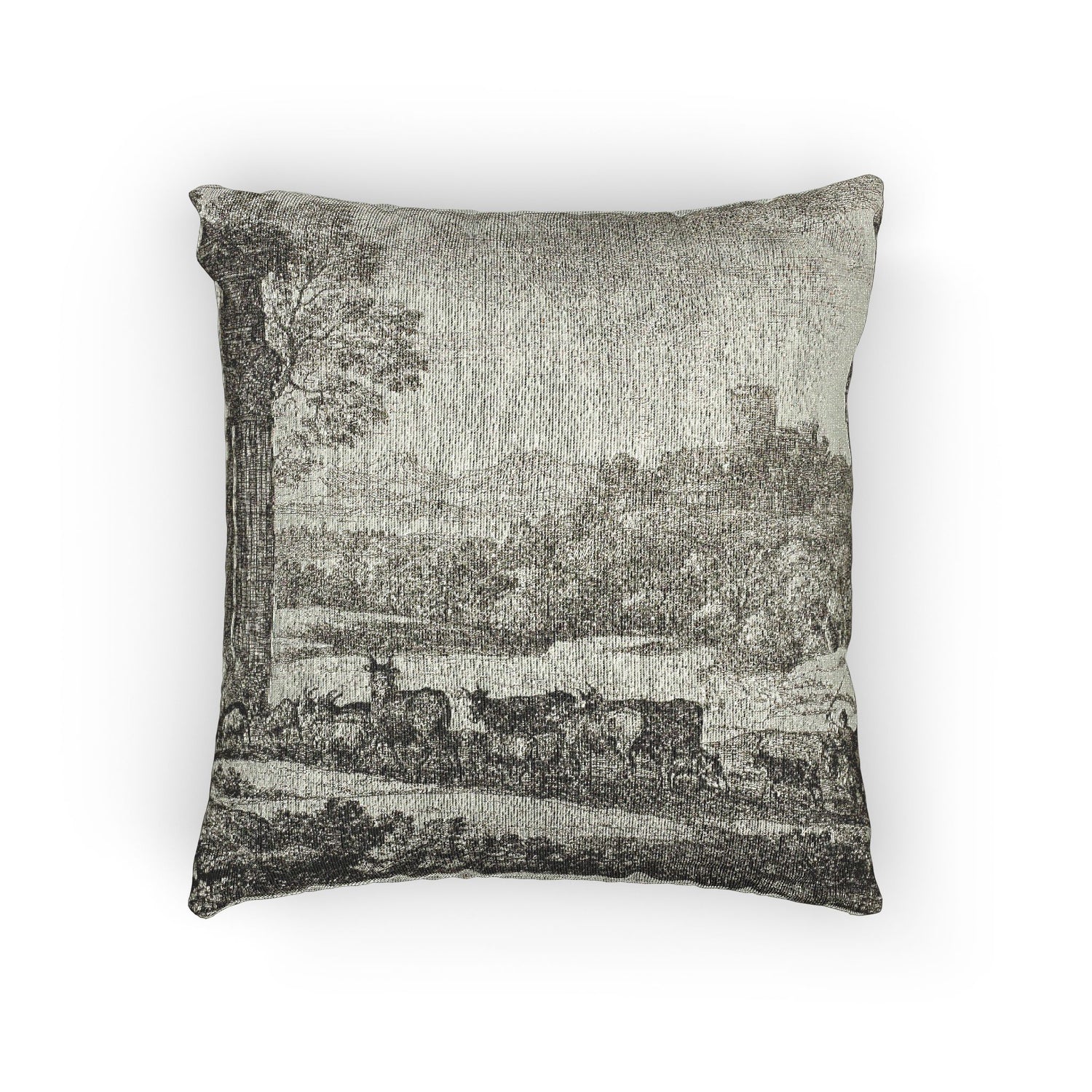 The Herd Returning in Stormy Weather - Claude Lorrain Pillow
