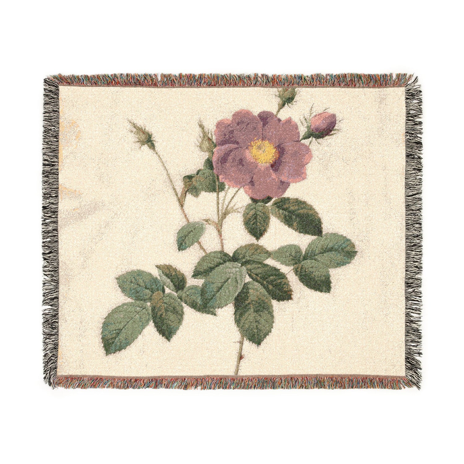 Cabbage Rose - P. J. Redouté Tapestry Blanket